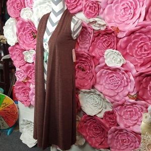 Lularoe Joy Vest- brown